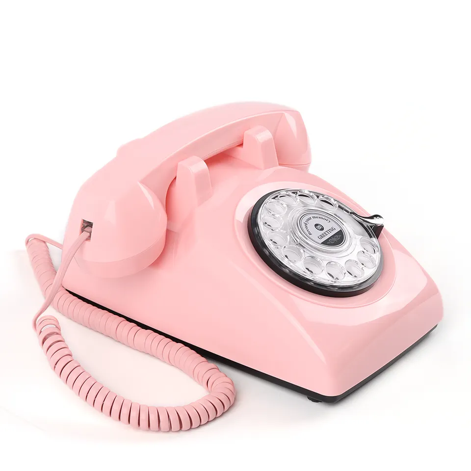 Telefonos vendégkönyv rózsaszín színben